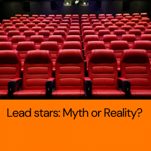 Image illustrating the concept of lead stars attracting audiences to theatres, questioning the extent of their influence.